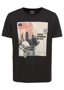 Jack & Jones JACK & JONES, Herren T-Shirt 'JORCOOPER TEE CREW NECK', Schwarz