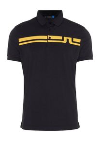 J. Lindeberg J.Lindeberg, Herren Poloshirt 'Eddy', Orange / Schwarz
