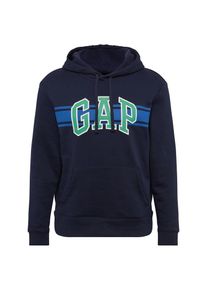 GAP, Herren Sweatshirt 'V-GO ARCH STRIPE PO HD', Blau / Navy / T&uuml;rkis