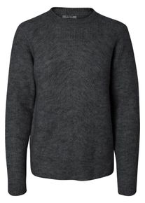 Pieces, Damen Pullover, Basaltgrau