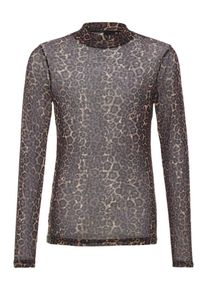 name it, M&auml;dchen Rollkragenpullover, Braun / Hellbraun / Schwarz