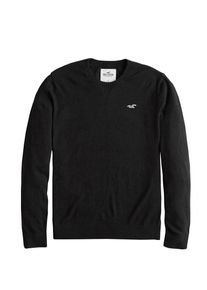 Hollister, Herren Pullover, Schwarz