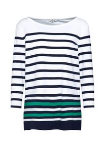 Tom Tailor, Damen Shirt, Nachtblau / Gr&uuml;n / Wei&szlig;