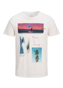 Jack & Jones JACK & JONES, Herren T-Shirt, Wei&szlig;