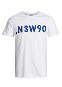 Jack & Jones JACK & JONES, Herren T-Shirt, Blau / Wei&szlig;
