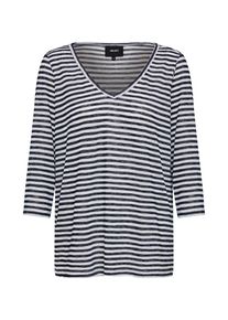 Object, Damen Shirt 'TESSI', Dunkelblau / Wei&szlig;