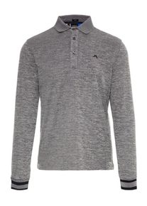 J. Lindeberg J.Lindeberg, Herren 'Olle LS Slim TX' Peached Poloshirt, Graumeliert