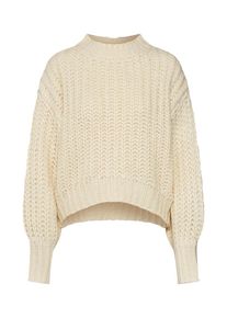 Pieces, Damen Pullover 'PCHELENA LS KNIT D2D', Creme