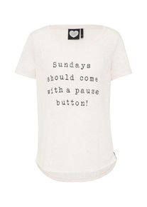 Catwalk Junkie, Damen T-Shirt 'PAUSE', Rosa