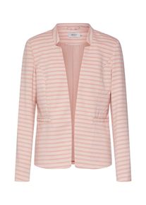 Only, Damen Blazer 'onlSANNA', Rosa / Wei&szlig;