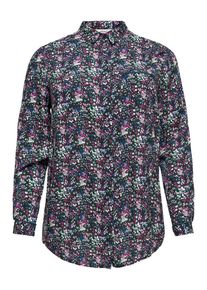 Only Carmakoma, Damen Hemd, Mischfarben / Schwarz
