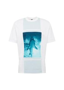 BOSS, Herren Shirt 'TPool 3', Blau / Wei&szlig;