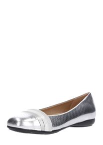 Geox, Damen Ballerina 'Annytah', Silber / Wei&szlig;