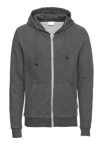 KnowledgeCotton Apparel, Herren Sweatjacke 'Hood swaet melange - GOTS', Graumeliert