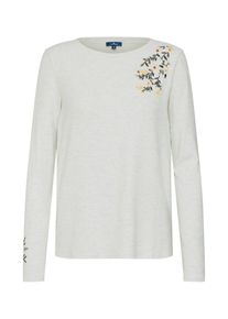Tom Tailor, Damen Pullover, Mischfarben / Wei&szlig;meliert