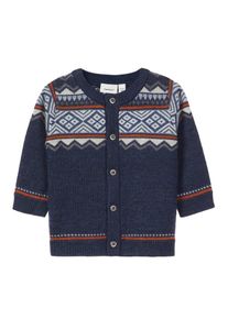 name it, Cardigan, Rauchblau / Nachtblau / Dunkelgrau / Dunkelorange / Wei&szlig;