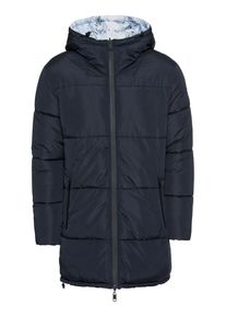 EDC by Esprit, Herren Steppmantel 'Reversable Puff Jackets', Navy / Wei&szlig;