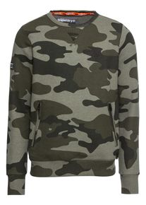 Superdry, Herren Sweatshirt 'ORANGE LABEL URBAN CREW', Gr&uuml;n