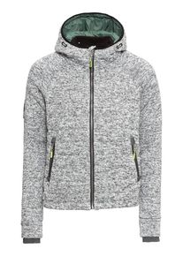 Superdry, Herren Jacke 'STORM QUILTED ZIPHOOD', Graumeliert