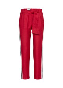 REN&Eacute; LEZARD, Damen Hose, Merlot / Schwarz / Wei&szlig;
