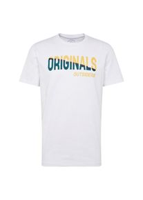 Jack & Jones JACK & JONES, Herren Shirt 'ORPRADI', Gelb / Dunkelgr&uuml;n / Wei&szlig;