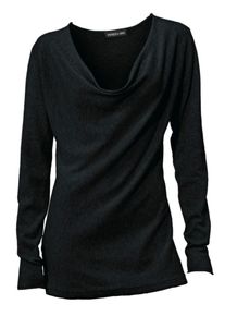 Heine, Damen Feinstrickpullover, Schwarz