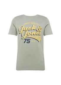 Jack & Jones JACK & JONES, Herren Shirt 'JJELOGO', Dunkelblau / Gelb / Pastellgr&uuml;n
