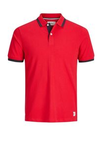 PRODUKT, Herren Poloshirt, Navy / Cranberry