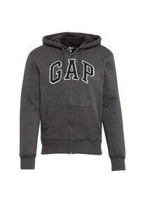 GAP, Herren Sweatjacke 'SHERPA LOGO', Dunkelgrau