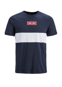 Jack & Jones JACK & JONES, Herren T-Shirt, Navy / Wei&szlig;