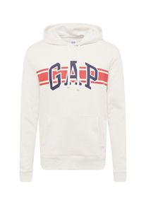 GAP, Herren Sweatshirt 'V-GO ARCH STRIPE PO HD', Dunkelblau / Rot / Offwhite