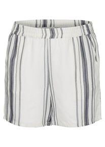 JUNAROSE, Damen Shorts, Grau / Wei&szlig;