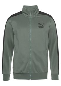 Puma, Herren Jacke 'Classics T7', Dunkelgr&uuml;n / Schwarz