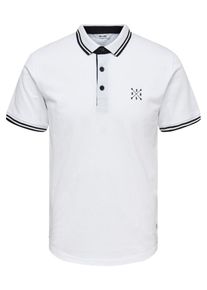 Only & Sons Only & Sons, Herren Poloshirt 'onsSTAN SS FITTED POLO TEE NOOS', Wei&szlig;