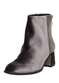 Pavement, Damen Stiefelette 'Aura Velour', Silbergrau