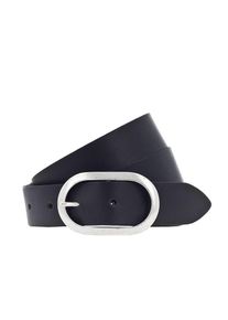 Vanzetti, Damen G&uuml;rtel 'Oval 3cm', Schwarz / Silber
