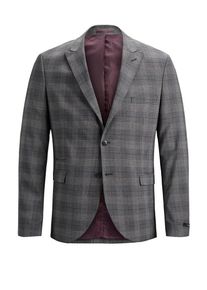 Jack & Jones JACK & JONES, Herren Karierter Blazer, Grau