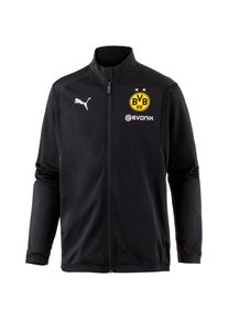 Puma, Herren Trainingsjacke 'Borussia Dortmund', Schwarz / Wei&szlig;