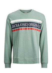 Jack & Jones JACK & JONES, Herren Print Sweatshirt, Gr&uuml;n