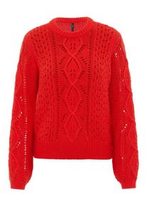 Y.A.S, Damen Strickpullover, Hellrot