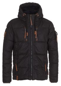 Naketano, Herren Winterjacke 'Italo Pop', Schwarz