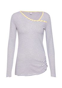 Iriedaily, Damen Streifenshirt 'Asym Stripe 4', Schwarz / Weiß