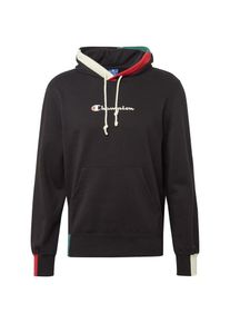 Champion Authentic Athletic Apparel, Herren Sweatshirt 'Hooded Sweatshirt', Schwarz / Wei&szlig;
