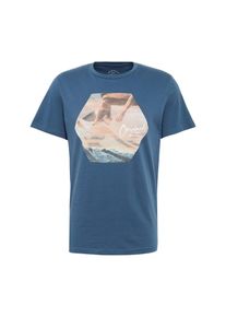 Jack & Jones JACK & JONES, Herren T-Shirt 'JORDAMIE TEE SS CREW NECK ART', Creme / Taubenblau