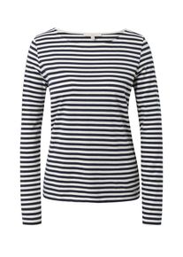 Tom Tailor Denim, Damen Shirt, Dunkelblau / Wei&szlig;