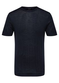 Selected Homme, Herren T-Shirt, Dunkelblau