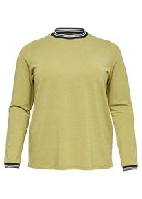 Only Carmakoma, Damen Bluse, Schilf / Schwarz / Wei&szlig;