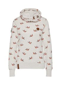 Naketano, Damen Pullover 'The gift', Hellbeige / Hellorange