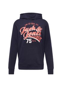 Jack & Jones JACK & JONES, Herren Sweatshirt, Nachtblau / Hellrot