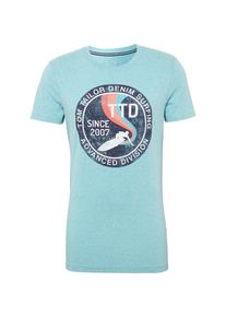 Tom Tailor Denim, Herren T-Shirt, Pastellblau